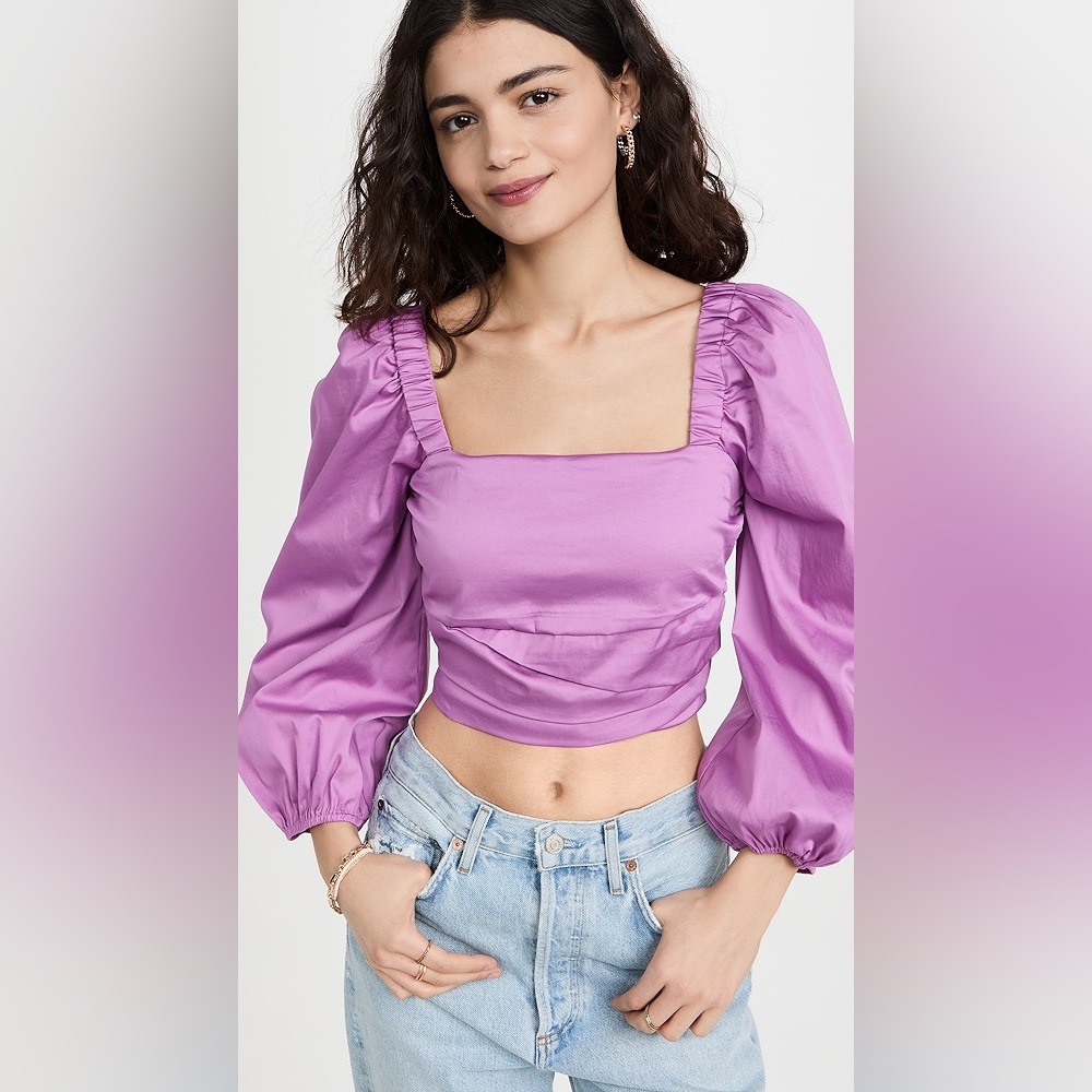 Veronica Beard Purple Top NWT - Picture 6 of 11
